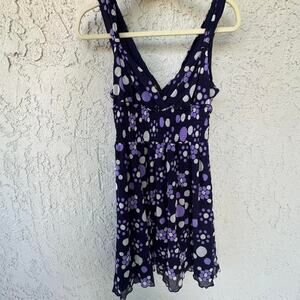 Y2k inc purple polkadot dress